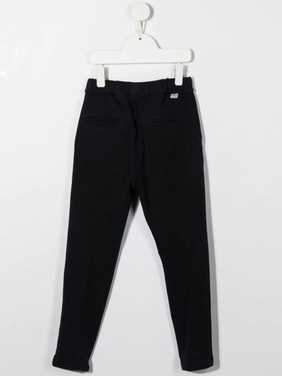 Shop Paolo Pecora Stretch-fit Trousers In Blue