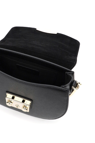 Shop Furla Metropolis Mini Crossbody Bag In Black