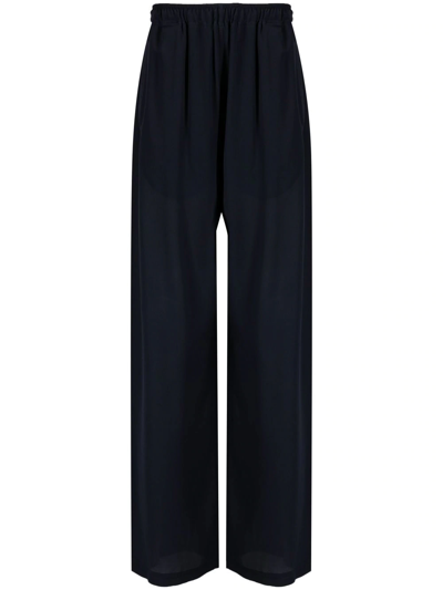 Shop Vivienne Westwood High-waist Straight-leg Trousers In Blue