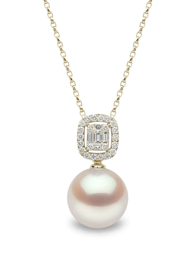 Shop Yoko London 18kt Yellow Gold Starlight Pearl And Diamond Necklace