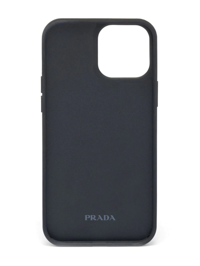 Shop Prada Triangle-logo Iphone 13 Pro Max Cover In Orange