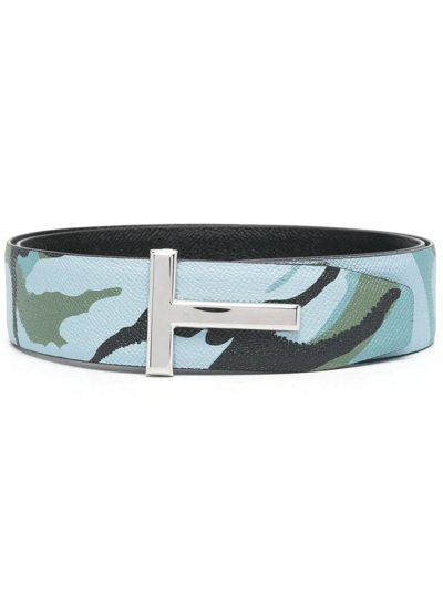 TOM FORD CAMOUFLAGE-PRINT REVERSIBLE BELT 