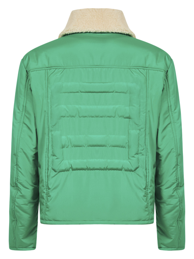 Ambush Logo-embossed Padded Shell Jacket In Green