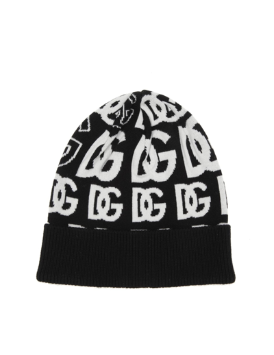 Shop Dolce & Gabbana Black Logo Hat