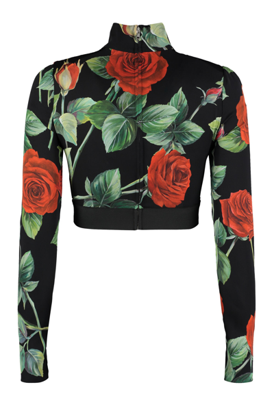 Shop Dolce & Gabbana Long Sleeve Turtleneck In Multicolor