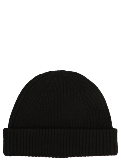 Shop Parajumpers Logo Beanie In Black