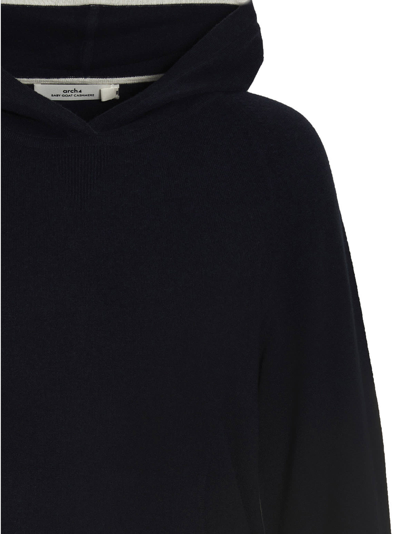 Shop Arch4 Arabella Hooded Sweater In Blue