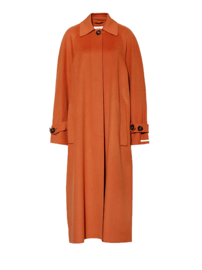 Sportmax Wool And Cashmere Coat In Mattone