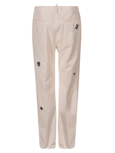 Shop Dsquared2 Monster Roadie Trousers In White