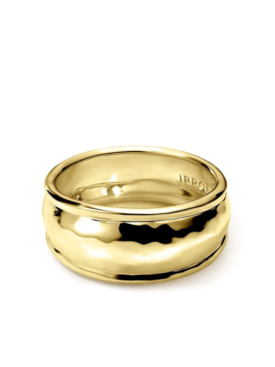 Shop Ippolita 18kt Yellow Gold Thin Goddess Ring In 18k Green Gold