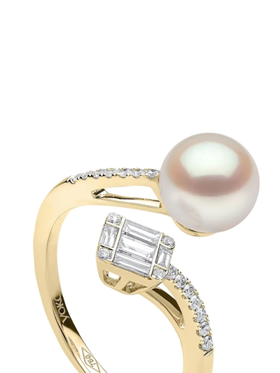 Shop Yoko London 18kt Yellow Gold Starlight Pearl And Diamond Ring
