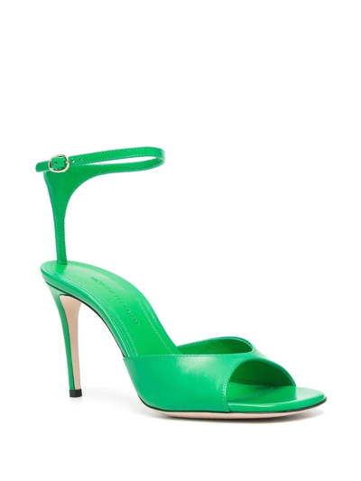 Shop Victoria Beckham Ankle-strap Stiletto Sandals In Green