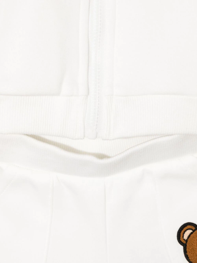 Shop Moschino Teddy Bear-patch Cotton Tracksuit In White