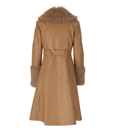 Shop Aniye By Penelope Camel Coat With Belt In Cammello