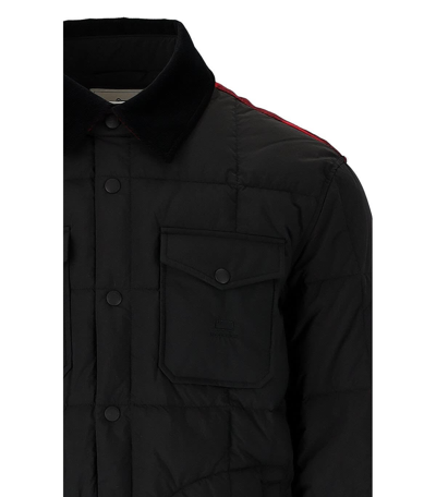 Shop Woolrich Heritage Terrain Black Jacket In Nero