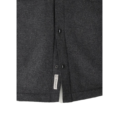 Woolrich Two-pocket Button-up Shirt Jacket In Grigio