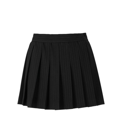 Shop Aniye By Darrel Black Pinstripe Mini Skirt In Nero