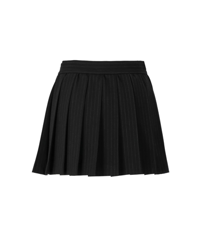 Shop Aniye By Darrel Black Pinstripe Mini Skirt In Nero