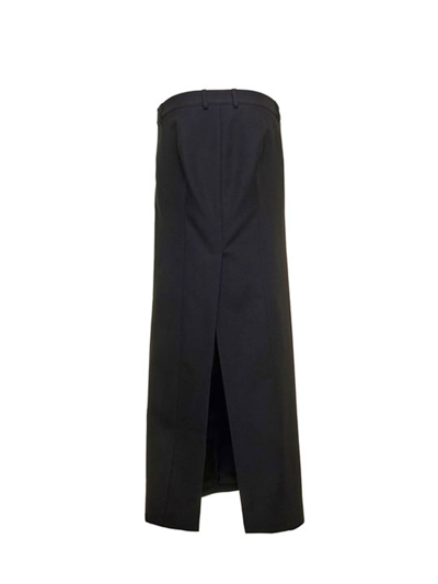 Shop Balenciaga Black Wool Longuette