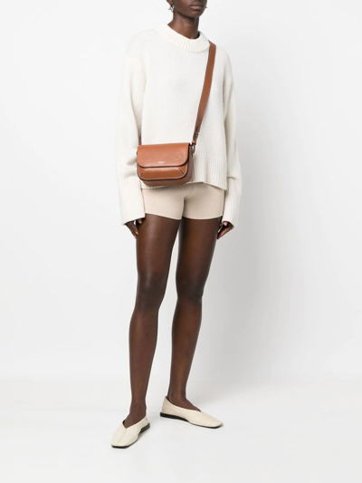 Aspinal Of London Ella Smooth Crossbody Bag In 褐色