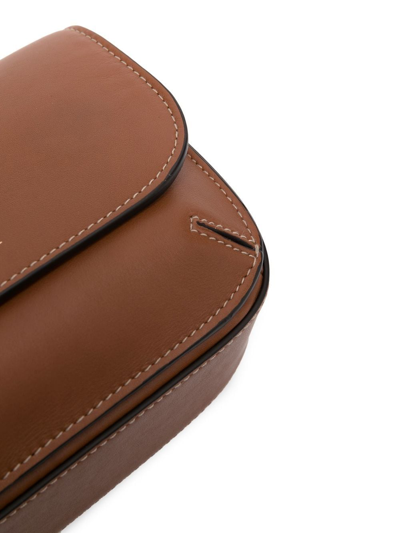 Aspinal Of London Ella Smooth Crossbody Bag In 褐色