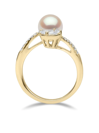 Shop Yoko London 18kt Yellow Gold Starlight Pearl And Diamond Ring In 金色