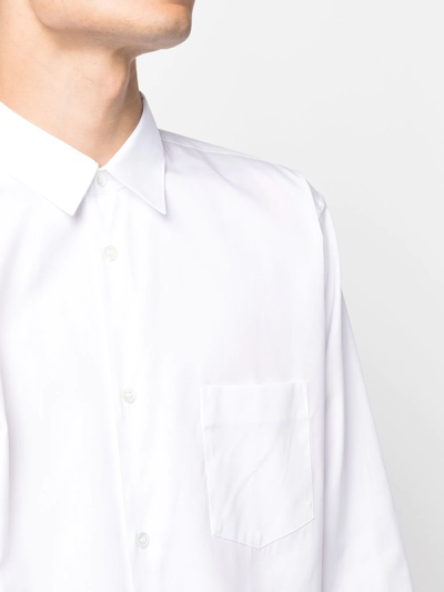 Shop Comme Des Garçons Shirt Shape 2 Oxford Shirt In 白色
