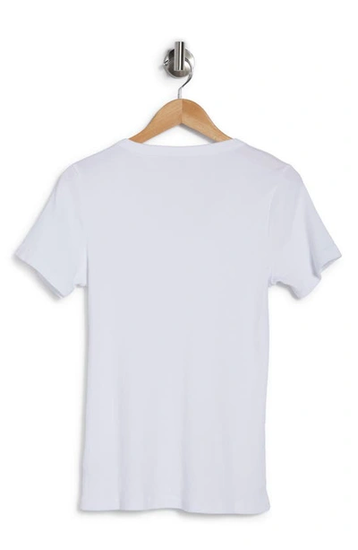 Shop James Perse U-neck Short Sleeve Tee In White