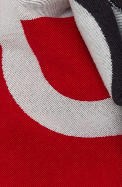 BURBERRY ENGLAND FOOTBALL WOOL & SILK SCARF 