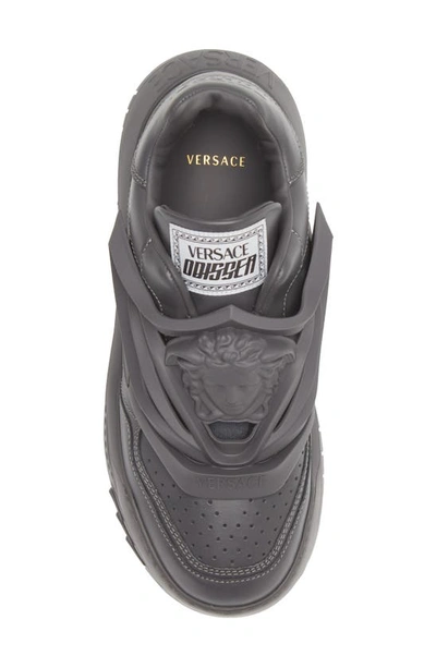 Shop Versace Odissea Sneaker In Medium Grey Melange