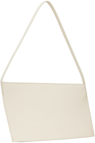 Shop Aesther Ekme Off-white Angle Clutch Shoulder Bag In 104 Off White
