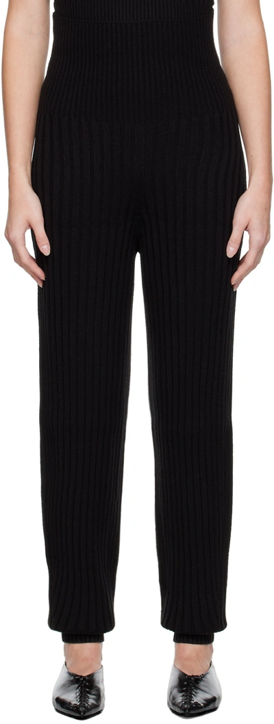 Drae Black Den Seamless Lounge Pants In Black