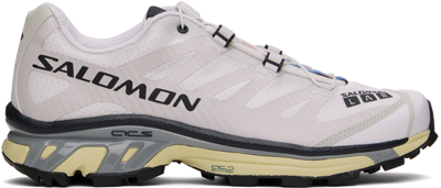 Shop Salomon White Xt-4 Sneakers In White/lunar Rock/nig