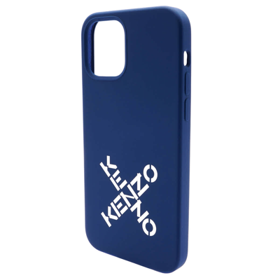 Shop Kenzo Logo Print Iphone Case 12/12 Pro Case - Ink