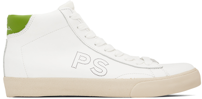 Shop Ps By Paul Smith White Glory High Sneakers In 1 Whites