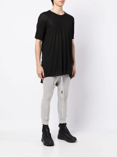 Boris Bidjan Saberi Raglan Short-sleeved T-shirt In Black