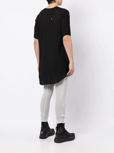 Boris Bidjan Saberi Raglan Short-sleeved T-shirt In Black