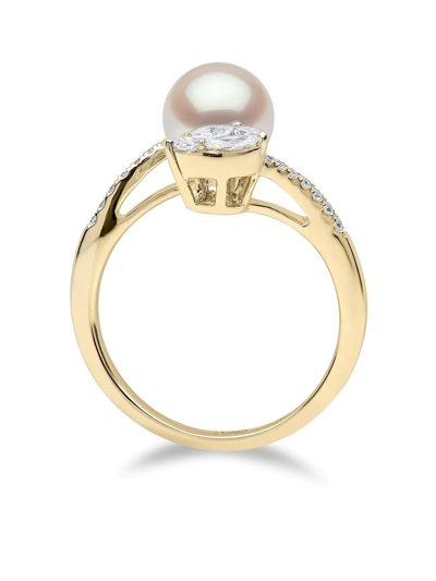 Yoko London 18kt Yellow Gold Starlight Pearl And Diamond Ring In Gold