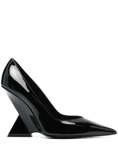 Attico Cheope 105mm Pointed-toe Pumps In Schwarz