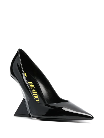 Attico Cheope 105mm Pointed-toe Pumps In Schwarz