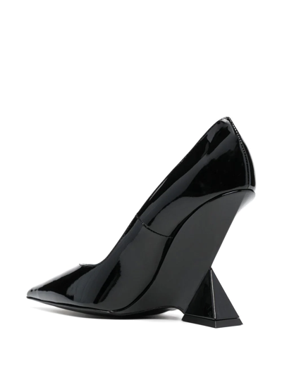 Attico Cheope 105mm Pointed-toe Pumps In Schwarz
