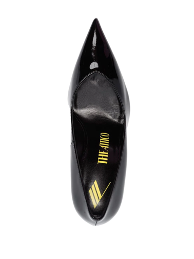 Attico Cheope 105mm Pointed-toe Pumps In Schwarz