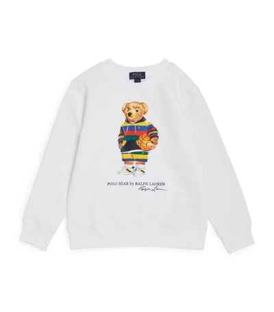 Shop Ralph Lauren Polo Bear Sweatshirt (2-4 Years) In White