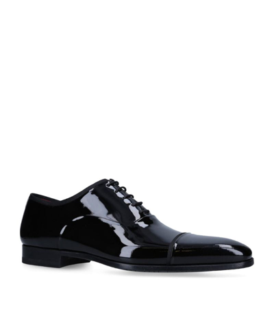 Shop Magnanni Patent Jadiel Oxford Shoes In Black