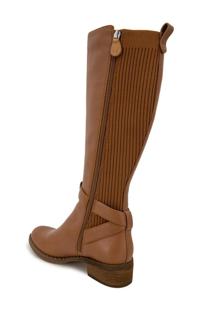 Gentle Souls By Kenneth Cole Knee High Moto Boot In Cognac