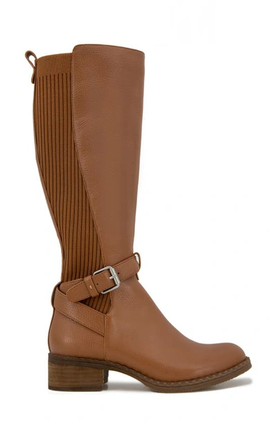 Shop Gentle Souls By Kenneth Cole Knee High Moto Boot In Cognac