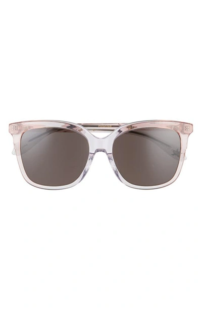 Shop Mohala Eyewear Keana 54mm Medium Nose Bridge Medium Width Polarized Square Sunglasses In Lilac Quartz
