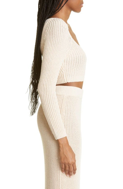 Shop A.l.c Olive Cotton Blend Knit Skirt In Macademia