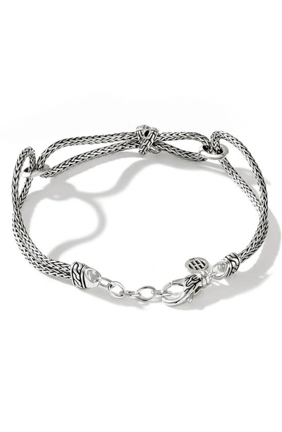 Shop John Hardy Classic Chain Link Pavé Diamond Bracelet In Silver