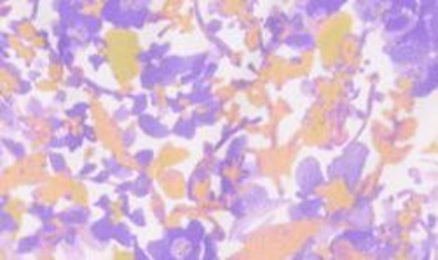 House Of Cb Thong Bikini Bottoms In Violet Floral